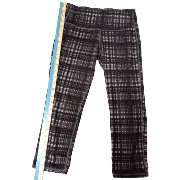 Athleta Womens Gray/Black Plaid Legging Athletic Capris Size Small - Picture 5 of 6